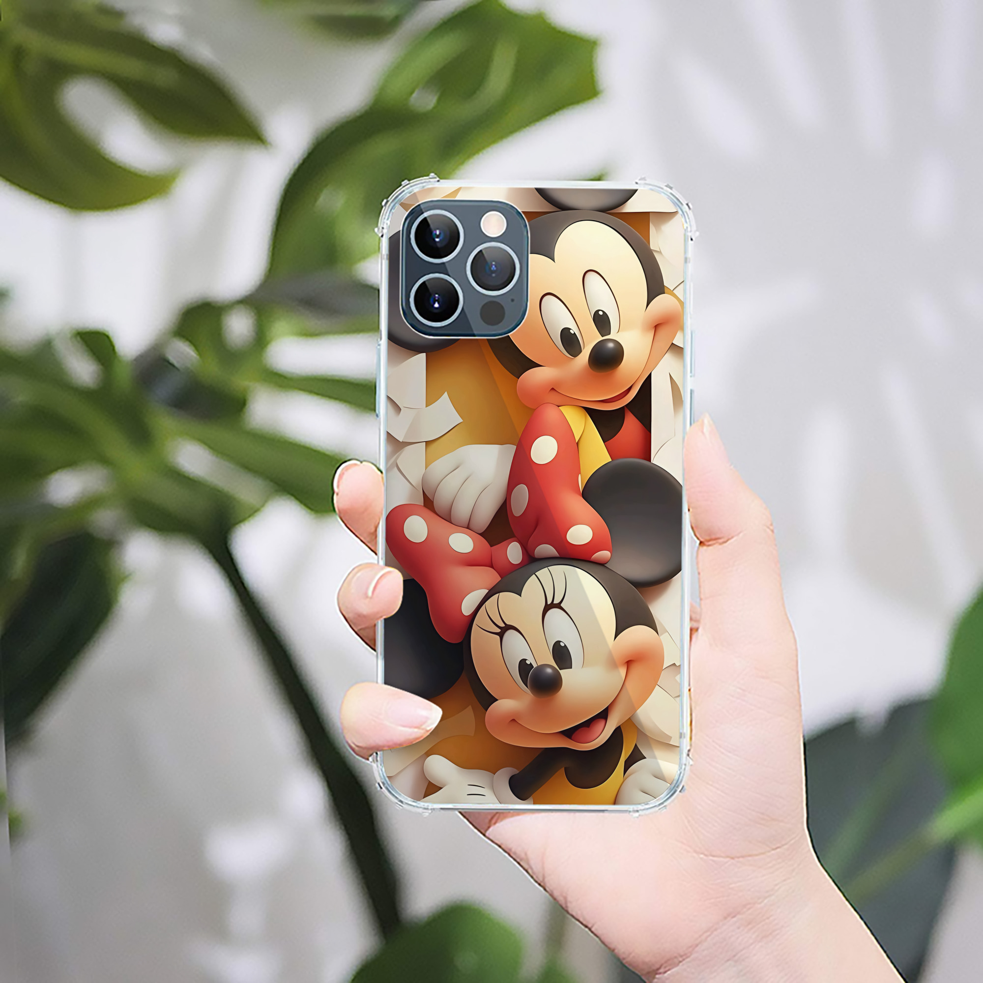 ミッキーマウス Mickey Mouse 【iPhone 12シリーズ対応】透明スマホケース（クリアソフトケース）